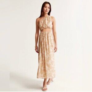 Abercrombie and Fitch One Shoulder Cut Out Midi Dress size XS